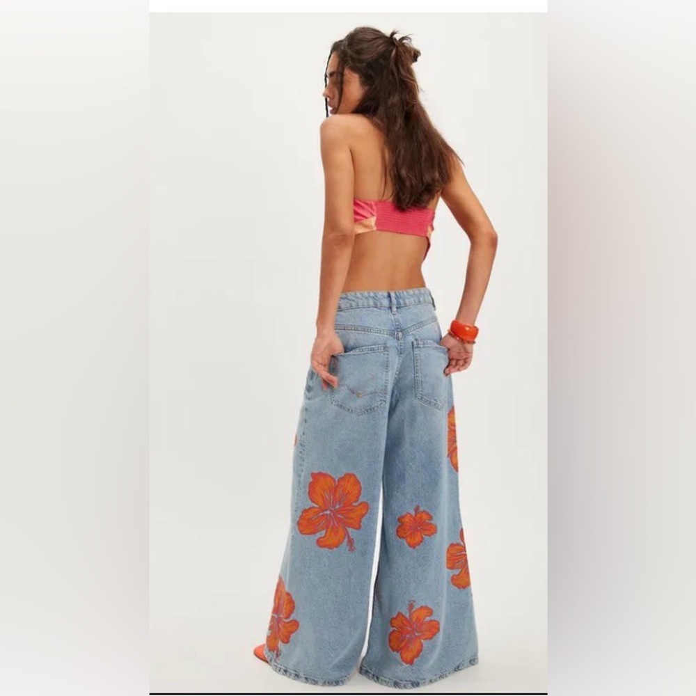 FREE PEOPLE x We The Free Palisades Wide-Leg Jeans size 26 - Picture 4 of 12